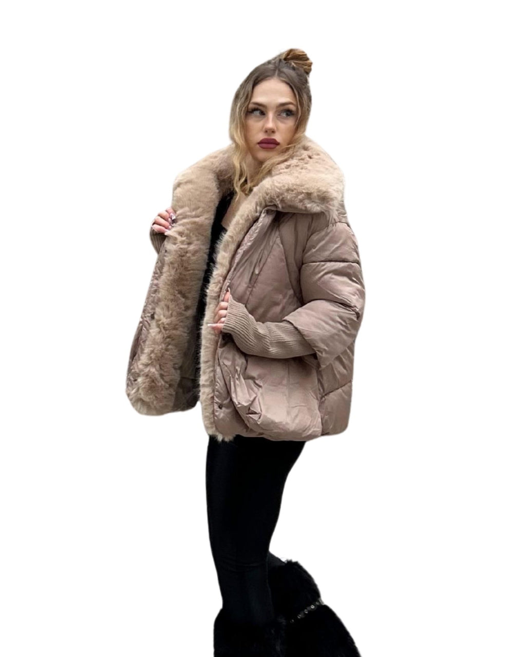 Pelliccia con Maxi Collo Sophie