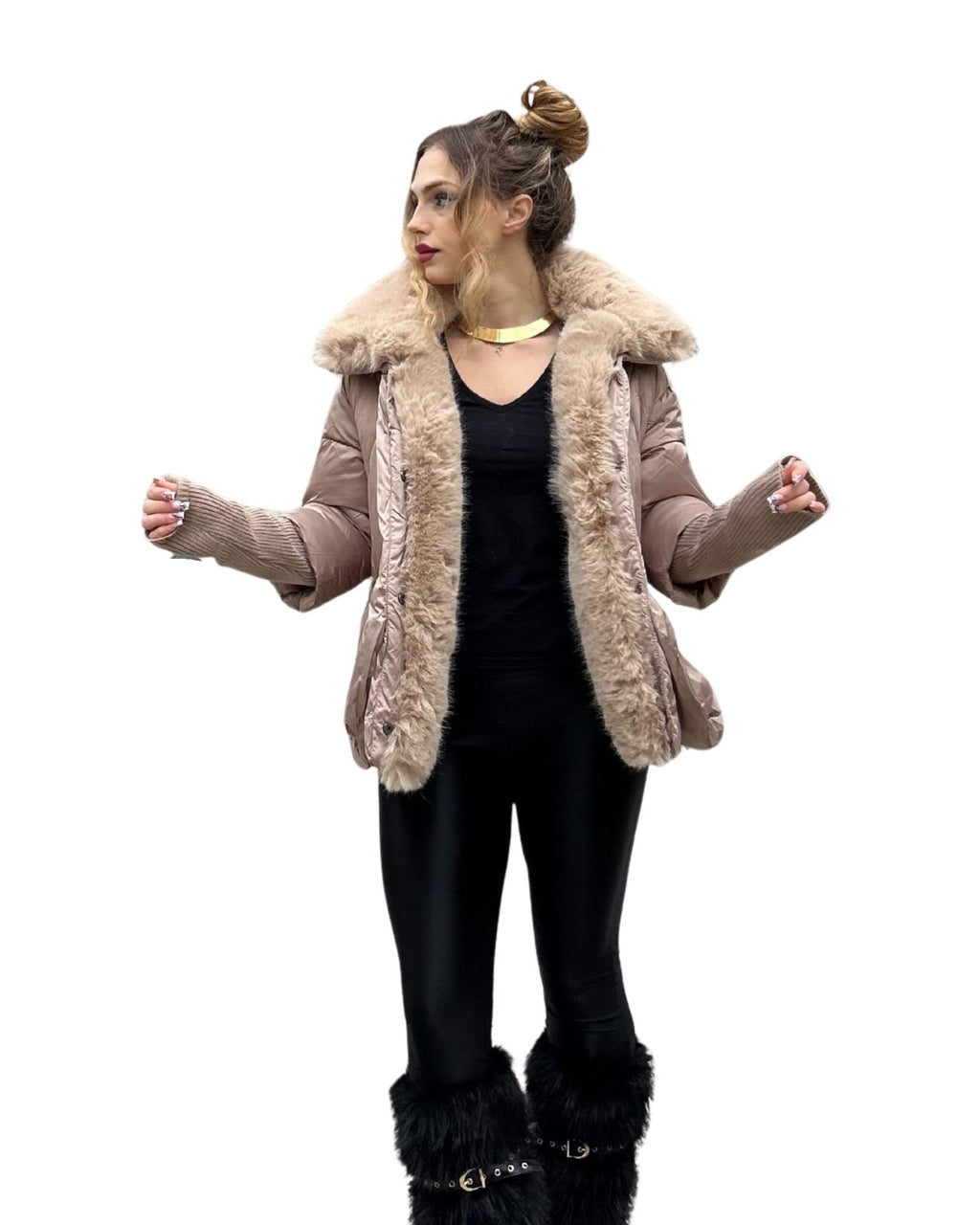 Pelliccia con Maxi Collo Sophie